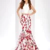 Clarisse - 3422 Two-Piece Halter Mikado Mermaid Gown Formal Gowns 1 Clarisse - 3422 Two-Piece Halter Mikado Mermaid Gown Formal Gowns