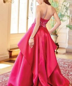 Prom Dresses Clarisse - 3478 Beaded Strapless Ruffled Ballgown 5 Prom Dresses Clarisse - 3478 Beaded Strapless Ruffled Ballgown