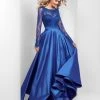 Formal Gowns Clarisse - 3487 Lace Illusion Bateau A-line Dress 1 Formal Gowns Clarisse - 3487 Lace Illusion Bateau A-line Dress