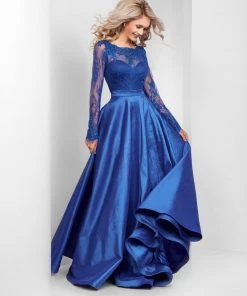 Formal Gowns Clarisse - 3487 Lace Illusion Bateau A-line Dress