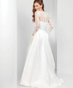 Formal Gowns Clarisse - 3487 Lace Illusion Bateau A-line Dress