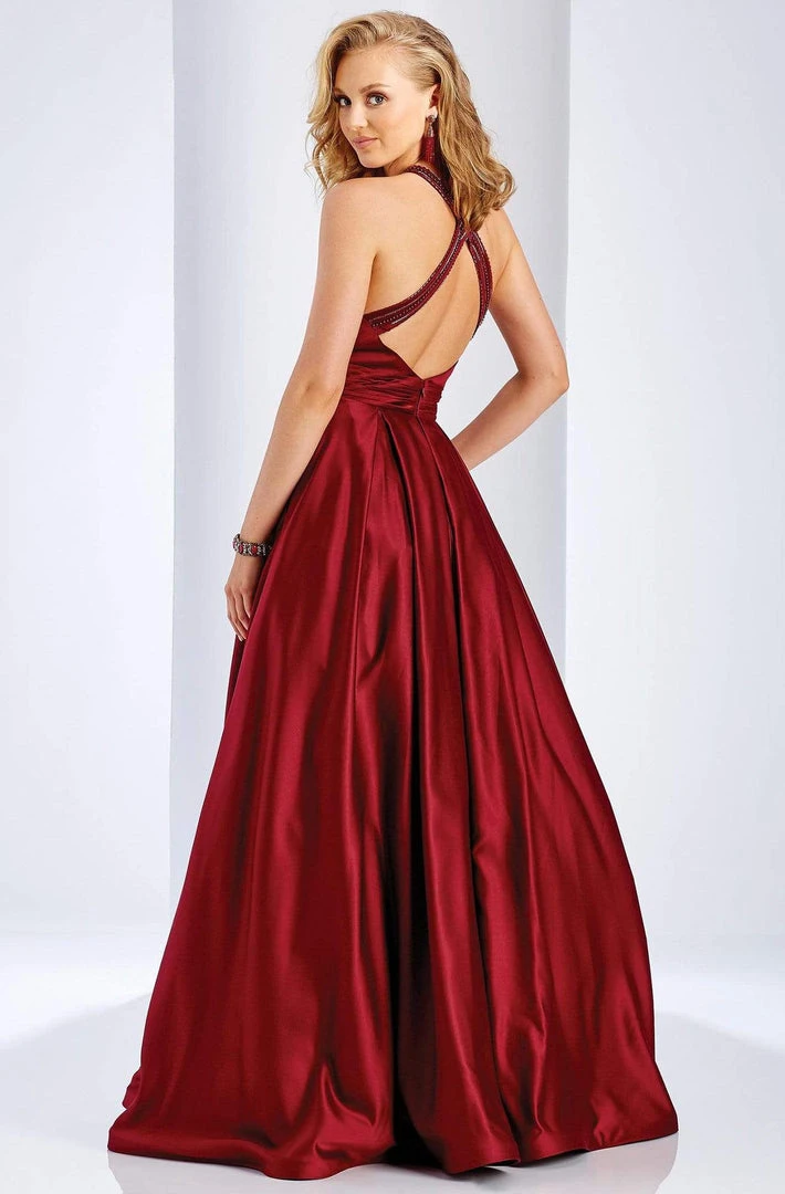 Clarisse - 3489 Sleeveless Halter A-line Dress 4 Clarisse - 3489 Sleeveless Halter A-line Dress