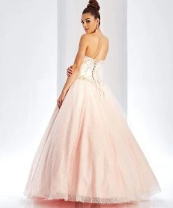 Clarisse - 3505 Strapless Evening Gown With Matching Bolero Formal Gowns 5 Clarisse - 3505 Strapless Evening Gown With Matching Bolero Formal Gowns