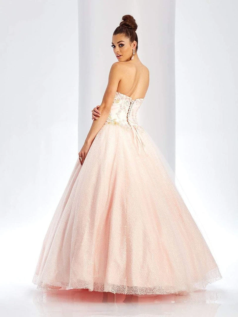 Clarisse - 3505 Strapless Evening Gown With Matching Bolero Formal Gowns 4 Clarisse - 3505 Strapless Evening Gown With Matching Bolero Formal Gowns