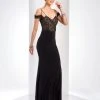 Formal Gowns Clarisse - 3544 Sheer Off-Shoulder Fitted Gown 2 Formal Gowns Clarisse - 3544 Sheer Off-Shoulder Fitted Gown