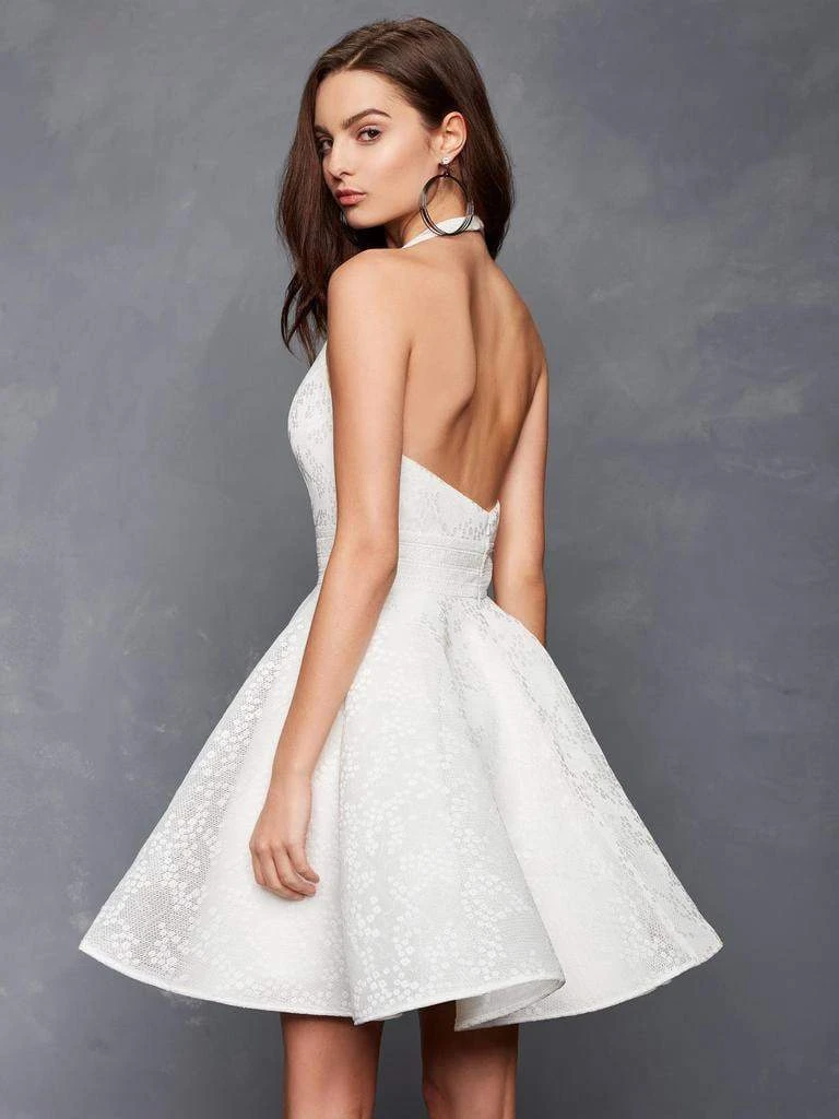 Clarisse - 3600 Halter V-neck A-line Cocktail Dress 4 Clarisse - 3600 Halter V-neck A-line Cocktail Dress