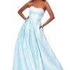 Formal Gowns Clarisse - 3705 Strapless Semi-Sweetheart A-Line Gown