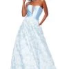 Formal Gowns Clarisse - 3706 Strapless Semi-Sweetheart Brocade Gown