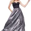 Clarisse - 3710 Glitter Novelty Strapless A-Line Gown 2 Clarisse - 3710 Glitter Novelty Strapless A-Line Gown