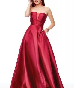 Formal Gowns Clarisse - 3743 Semi-Sweetheart Mikado A-Line Gown