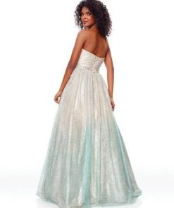 Formal Gowns Clarisse - 3821 Shimmery Strapless Sweetheart A-line Dress