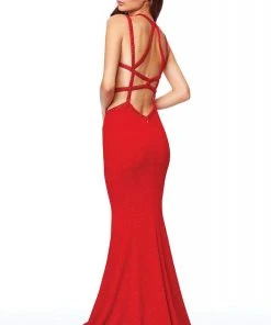 Clarisse - 3839 Sleeveless Scoop Neck Mermaid Dress Formal Gowns