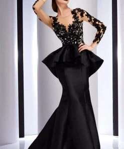 Clarisse - 4701 Floral Applique Mermaid Dress Formal Gowns