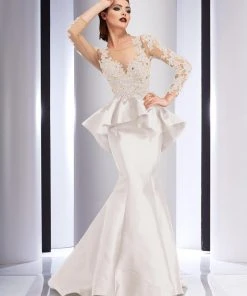 Clarisse - 4701 Floral Applique Mermaid Dress Formal Gowns