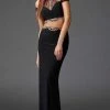 Prom Dresses Clarisse - 4921 Halter Neck Three-Piece Gown 2 Prom Dresses Clarisse - 4921 Halter Neck Three-Piece Gown