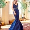 Clarisse - 4922 Jeweled Deep V-neck Mermaid Dress Formal Gowns
