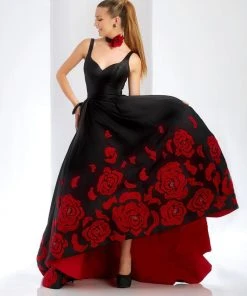 Formal Gowns Clarisse - 4943 Rose Appliqued Sweetheart Gown