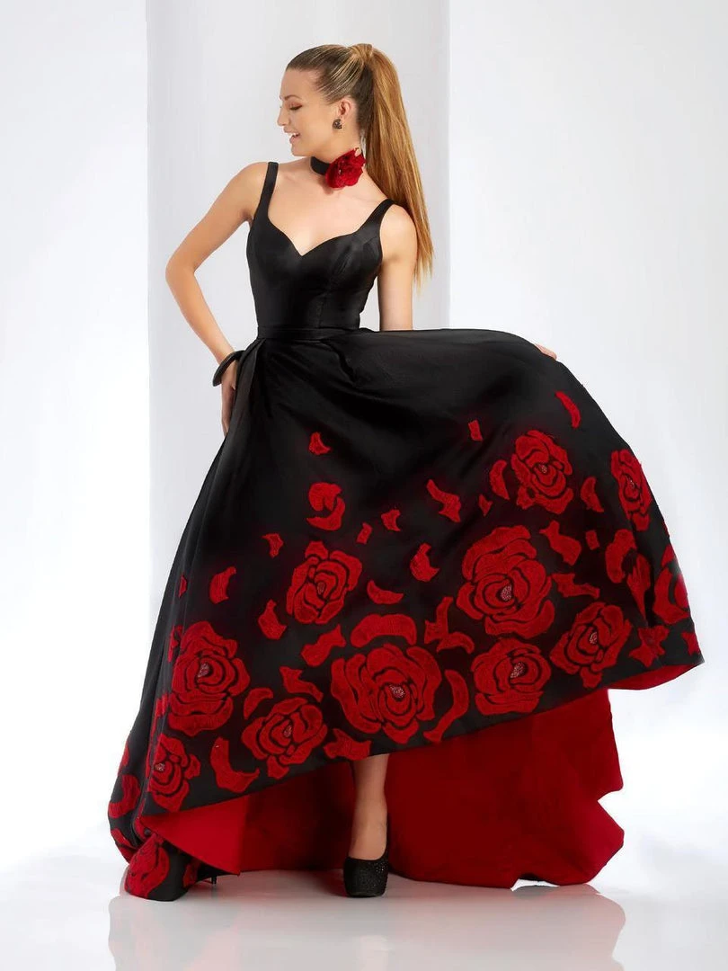 Formal Gowns Clarisse - 4943 Rose Appliqued Sweetheart Gown 3 Formal Gowns Clarisse - 4943 Rose Appliqued Sweetheart Gown