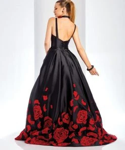 Formal Gowns Clarisse - 4943 Rose Appliqued Sweetheart Gown 5 Formal Gowns Clarisse - 4943 Rose Appliqued Sweetheart Gown