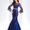 Formal Gowns Clarisse - 4971 Two Piece Lace Mermaid Gown 1 Formal Gowns Clarisse - 4971 Two Piece Lace Mermaid Gown