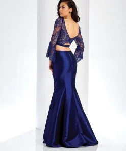Formal Gowns Clarisse - 4971 Two Piece Lace Mermaid Gown 5 Formal Gowns Clarisse - 4971 Two Piece Lace Mermaid Gown