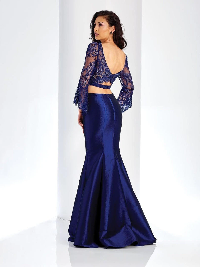 Formal Gowns Clarisse - 4971 Two Piece Lace Mermaid Gown 4 Formal Gowns Clarisse - 4971 Two Piece Lace Mermaid Gown