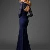 Formal Gowns Clarisse - Beaded Lace Trumpet Evening Dress M6431 - 1 Pc Navy In Size 8 Available 1 Formal Gowns Clarisse - Beaded Lace Trumpet Evening Dress M6431 - 1 Pc Navy In Size 8 Available