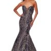 Clarisse - Glitter Strapless Mermaid Prom Gown 3719 - 1 Pc Black/Gold In Size 6 Available 1 Clarisse - Glitter Strapless Mermaid Prom Gown 3719 - 1 Pc Black/Gold In Size 6 Available