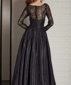 Clarisse - M6205 Long Sleeve Illusion Lace Gown