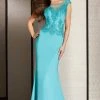 Clarisse - M6234 Applique Embellished Evening Gown 1 Clarisse - M6234 Applique Embellished Evening Gown