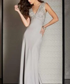 Formal Gowns Clarisse - M6248 Crystal Lace Sheath Dress