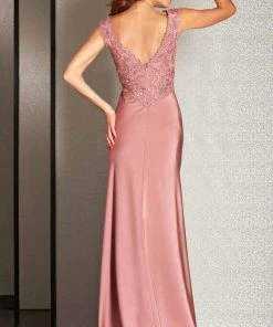 Formal Gowns Clarisse - M6248 Crystal Lace Sheath Dress