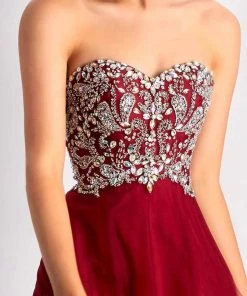 Cocktail Dresses Clarisse - S3012 Strapless Crystal Embellished Cocktail Dress 7 Cocktail Dresses Clarisse - S3012 Strapless Crystal Embellished Cocktail Dress