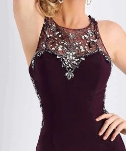 Clarisse - S3115 Embellished Halter Sheath Dress 6 Clarisse - S3115 Embellished Halter Sheath Dress