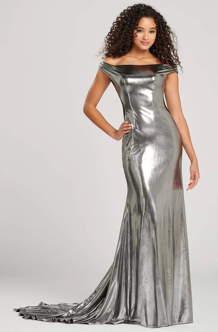 Colette For Mon Cheri - CL12002 Off-Shoulder Trumpet Dress With Train 7 Colette For Mon Cheri - CL12002 Off-Shoulder Trumpet Dress With Train