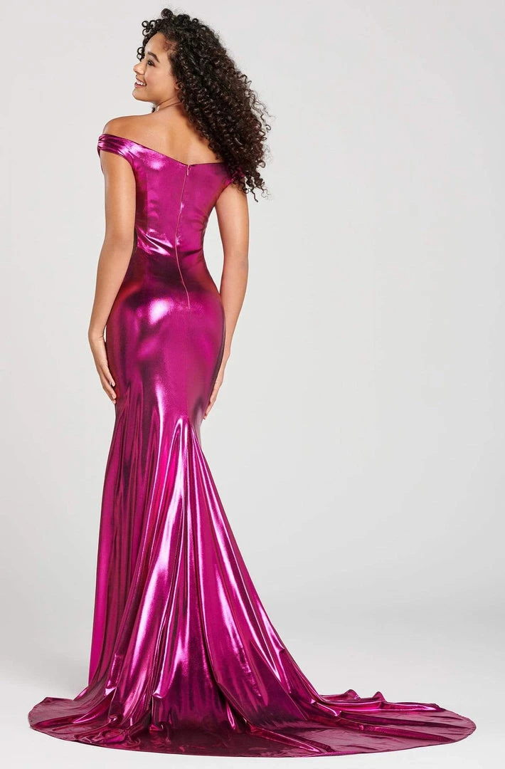 Colette For Mon Cheri - CL12002 Off-Shoulder Trumpet Dress With Train 5 Colette For Mon Cheri - CL12002 Off-Shoulder Trumpet Dress With Train