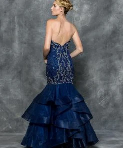 Colors Dress Strapless Sweetheart Beaded Mermaid Gown 1721