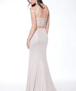 Colors Dress - Two Piece Bandage Long Dress 1732 - 2 Pcs Champagne In Size 0 Available Formal Gowns 5 Colors Dress - Two Piece Bandage Long Dress 1732 - 2 Pcs Champagne In Size 0 Available Formal Gowns