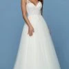 Da Vinci Bridal Formal Gowns Da Vinci - Beaded V Neck Tulle Bridal Gown 50571 - 1 Pc Ivory/Ivory In Size 16 Available 1 Da Vinci Bridal Formal Gowns Da Vinci - Beaded V Neck Tulle Bridal Gown 50571 - 1 Pc Ivory/Ivory In Size 16 Available