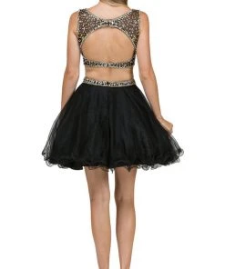 Dancing Queen - 2007 Two Piece Jeweled A-line Cocktail Dress