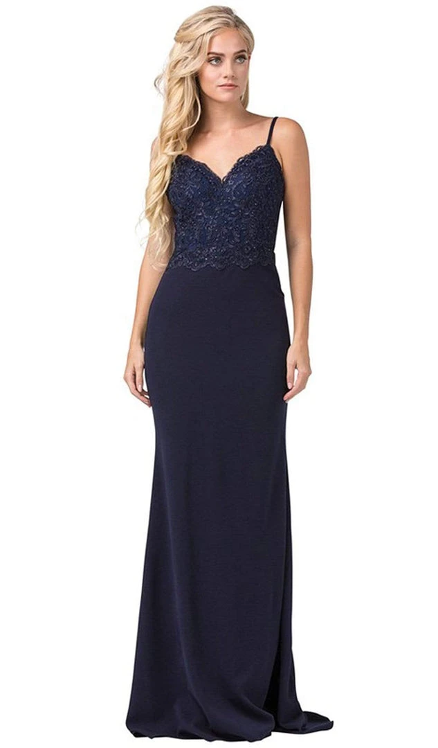 Dancing Queen - 2620 Lace V-neck Trumpet Dress Formal Gowns 8 Dancing Queen - 2620 Lace V-neck Trumpet Dress Formal Gowns