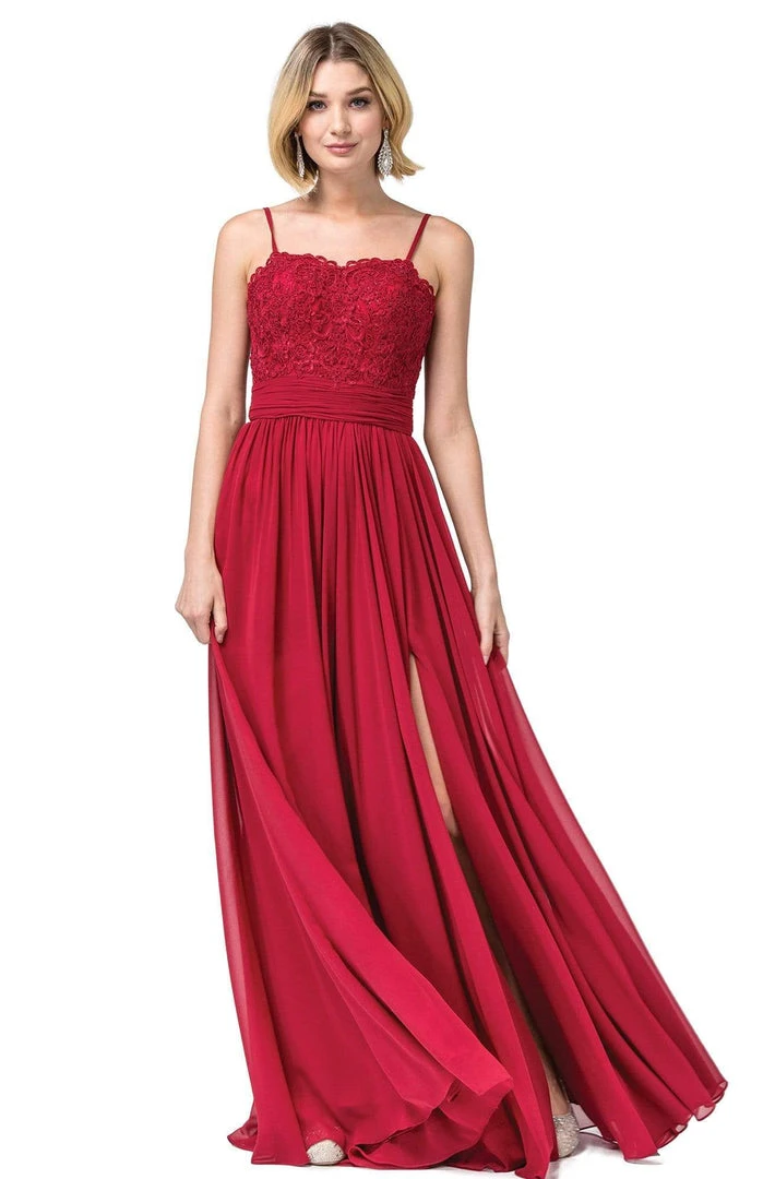 Dancing Queen - 2789 Beaded Lace Embroidery Square Neck A-Line Gown 3 Dancing Queen - 2789 Beaded Lace Embroidery Square Neck A-Line Gown