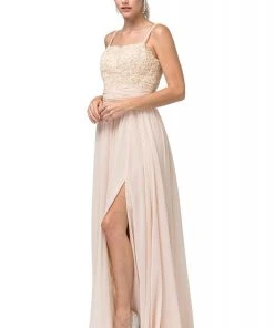 Dancing Queen - 2789 Beaded Lace Embroidery Square Neck A-Line Gown 17 Dancing Queen - 2789 Beaded Lace Embroidery Square Neck A-Line Gown