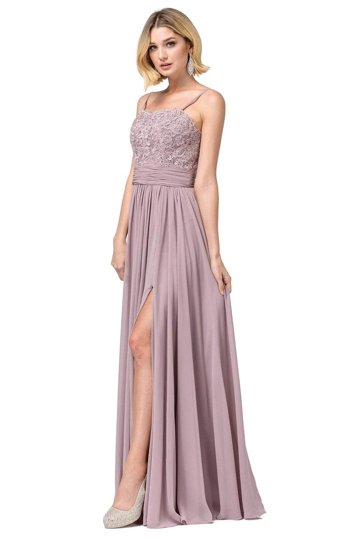 Dancing Queen - 2789 Beaded Lace Embroidery Square Neck A-Line Gown 10 Dancing Queen - 2789 Beaded Lace Embroidery Square Neck A-Line Gown