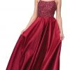 Dancing Queen - 2828 Embellished Halter A-line Gown 1 Dancing Queen - 2828 Embellished Halter A-line Gown