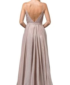 Dancing Queen - 2867 Sleeveless Plunging V-neck A-line Gown Formal Gowns 7 Dancing Queen - 2867 Sleeveless Plunging V-neck A-line Gown Formal Gowns