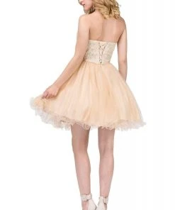 Dancing Queen - 3014 Strapless Embellished Sweetheart Homecoming Dress 13 Dancing Queen - 3014 Strapless Embellished Sweetheart Homecoming Dress