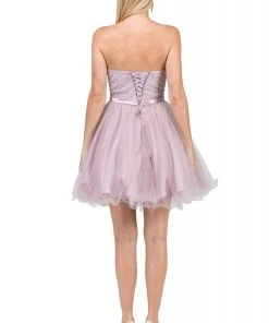 Dancing Queen - 3014 Strapless Embellished Sweetheart Homecoming Dress 15 Dancing Queen - 3014 Strapless Embellished Sweetheart Homecoming Dress