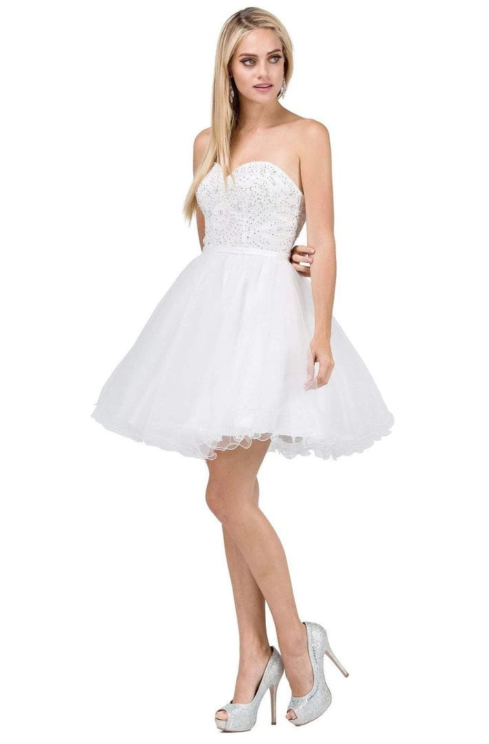 Dancing Queen - 3014 Strapless Embellished Sweetheart Homecoming Dress 9 Dancing Queen - 3014 Strapless Embellished Sweetheart Homecoming Dress