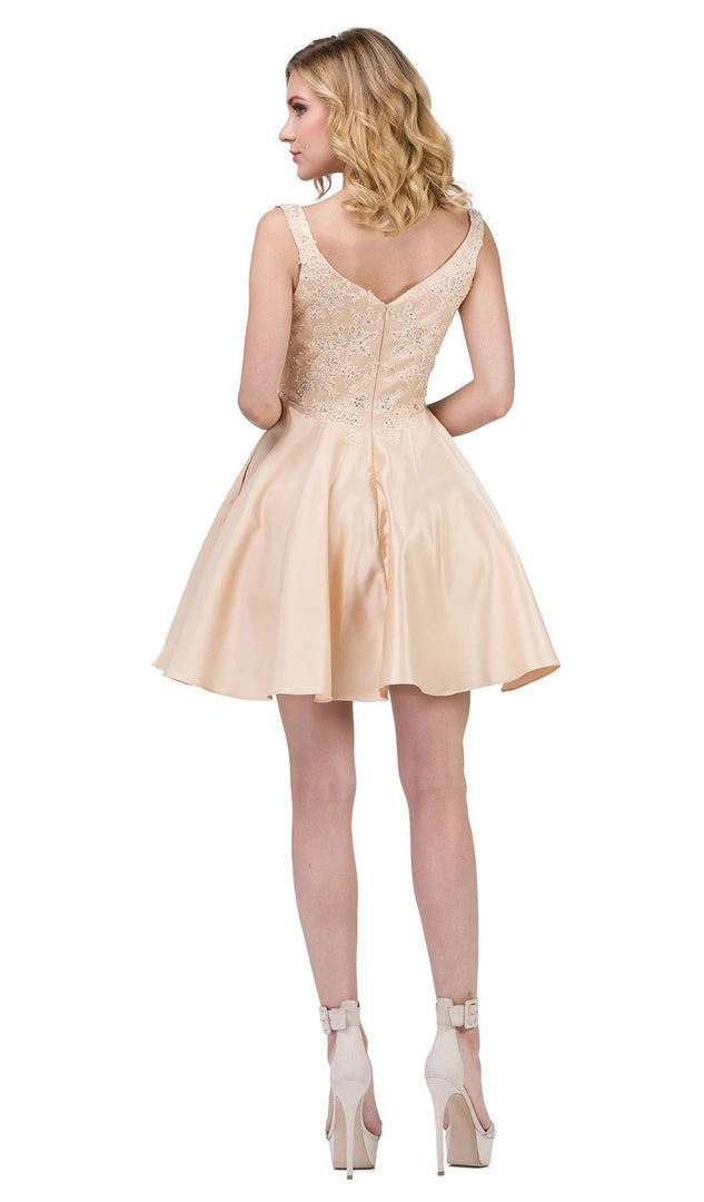 Dancing Queen - 3057 Beaded Lace Sweetheart A-line Homecoming Dress Cocktail Dresses 10 Dancing Queen - 3057 Beaded Lace Sweetheart A-line Homecoming Dress Cocktail Dresses